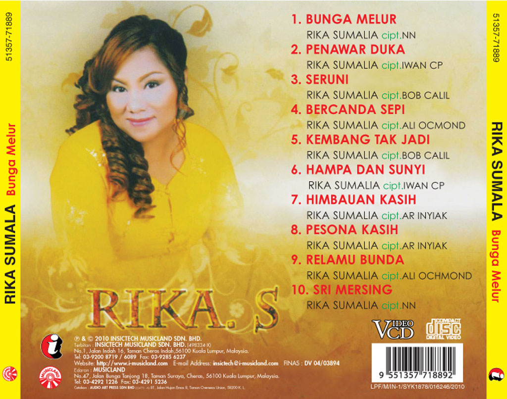 Rika Sumalia bunga melur 71889 vcd (BACK)