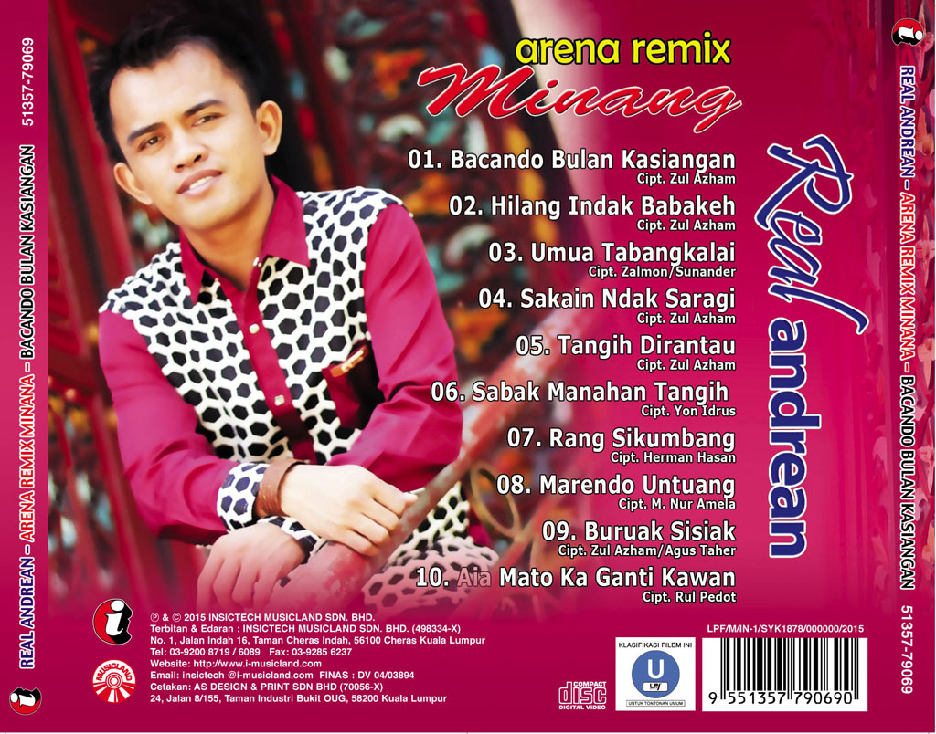 REAL ANDREAN - ARENA REMIX MINANG VCD 79069 (BACK)