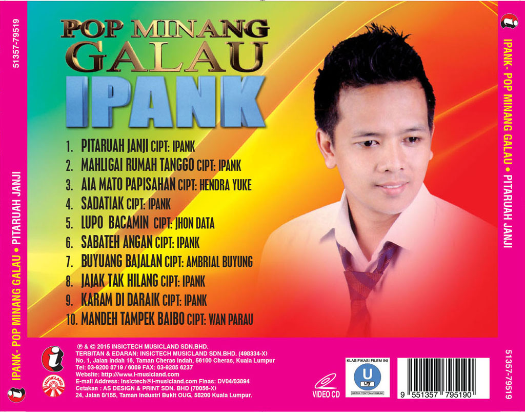 IPANK - POP MINANG GALAU VCD 79519 (BACK)
