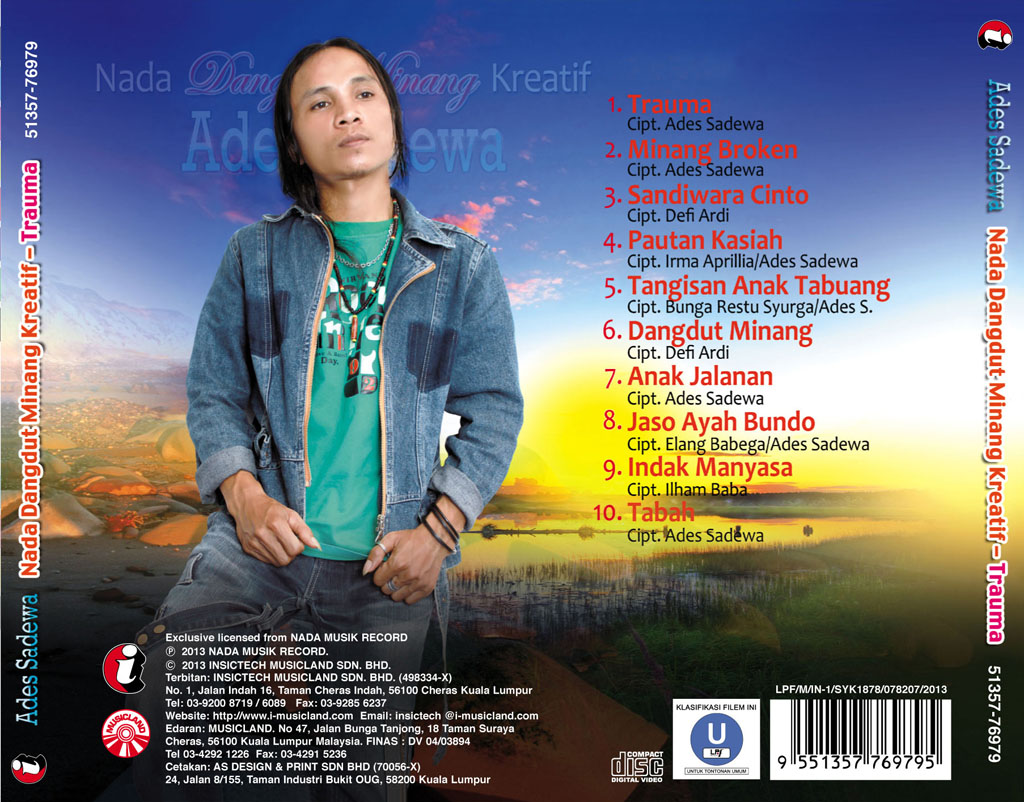 ADES SADEWA - Nada Dangdut Minang Kreatif VCD 76979 (back)