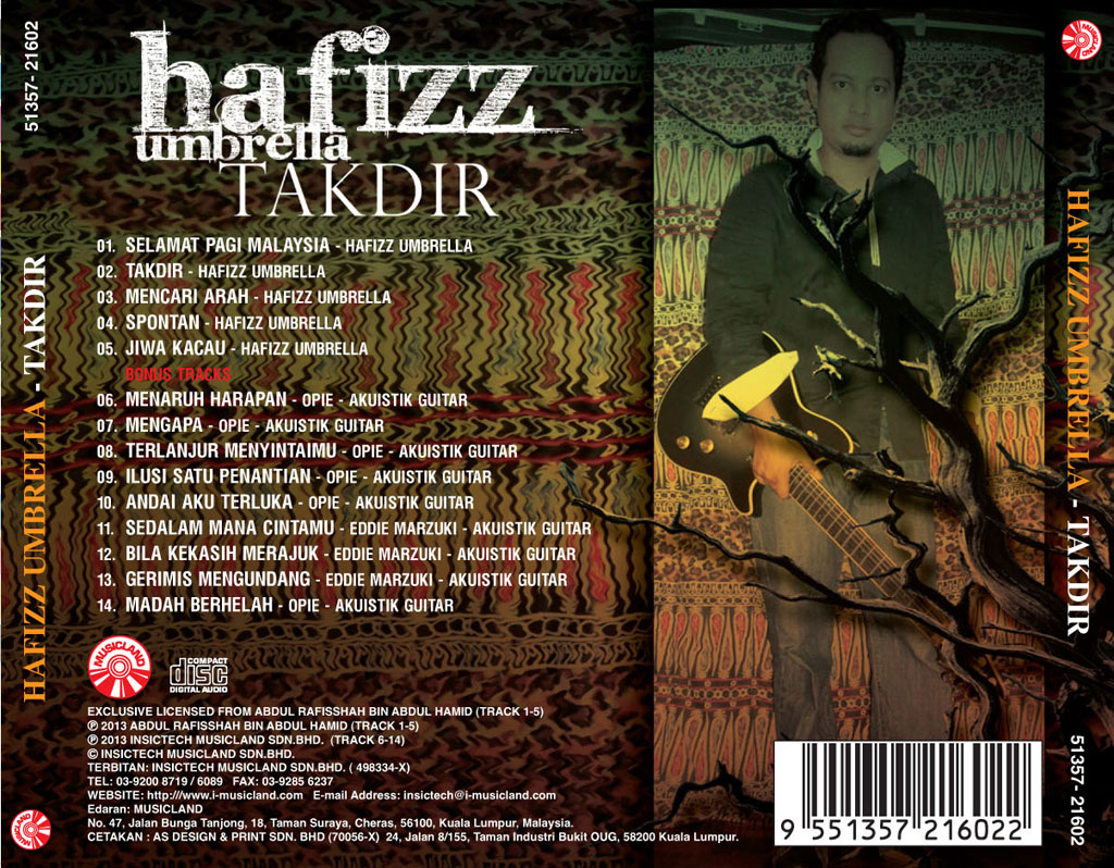 HAFIZZ UMBRELLA - Takdir CD 21602 (BACK)