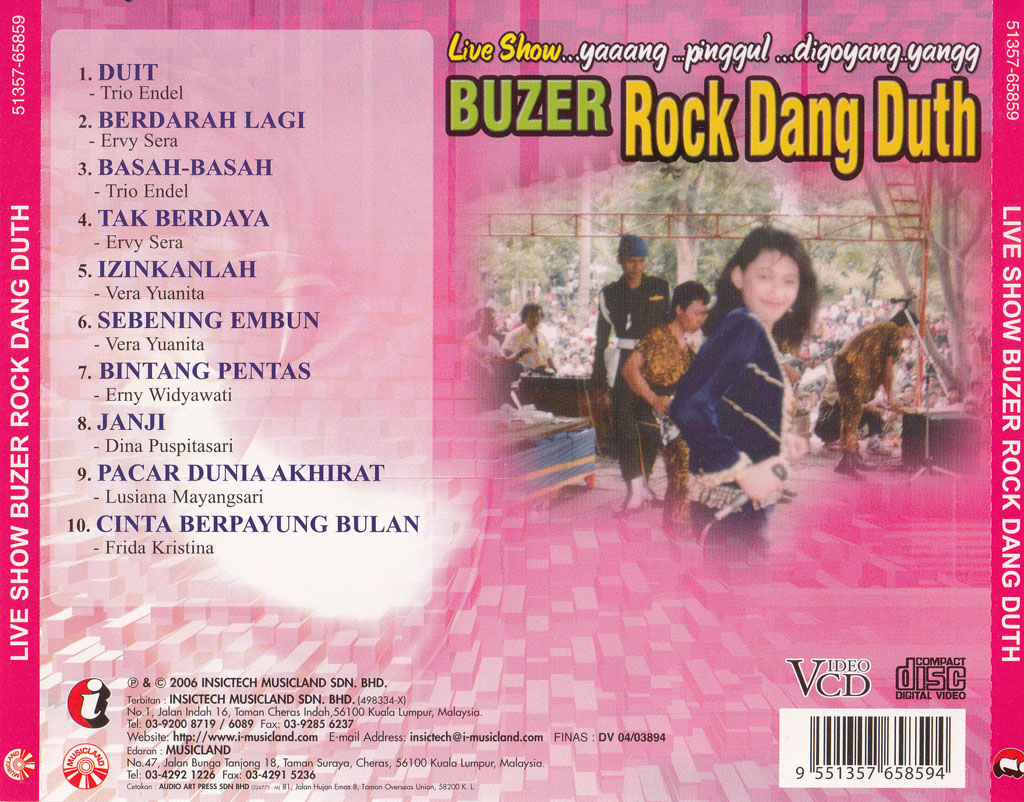 Live SHow Buzer Dock Dang Duth VCD 65859 (Back)