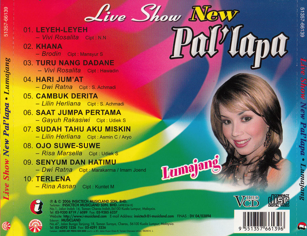 Live Show New Pallapa Lumajang VCD 66139 (Back)