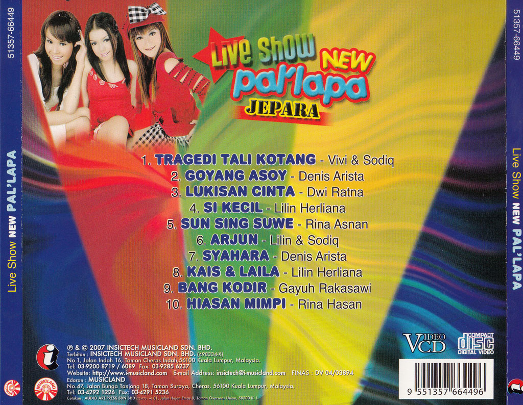 Live Show New Pallapa VCD 66449 (Back)