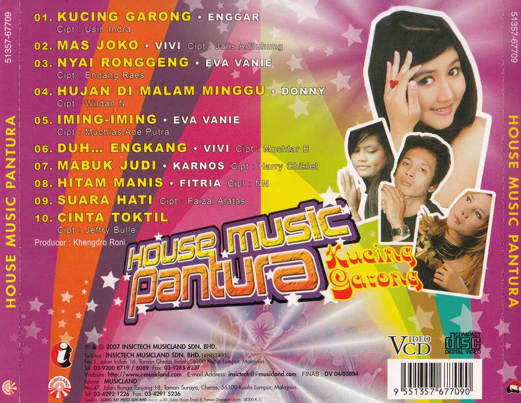 House Music Pantura VCD 67709 (back)