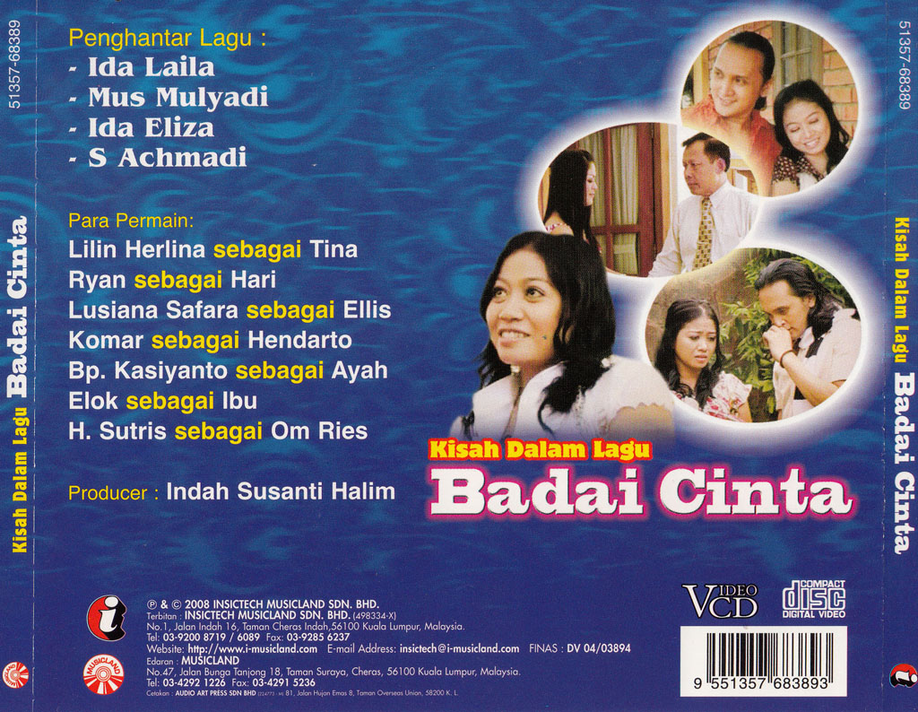 Kisah Dalam Lagu Badai Cinta VCD 68389 (back)