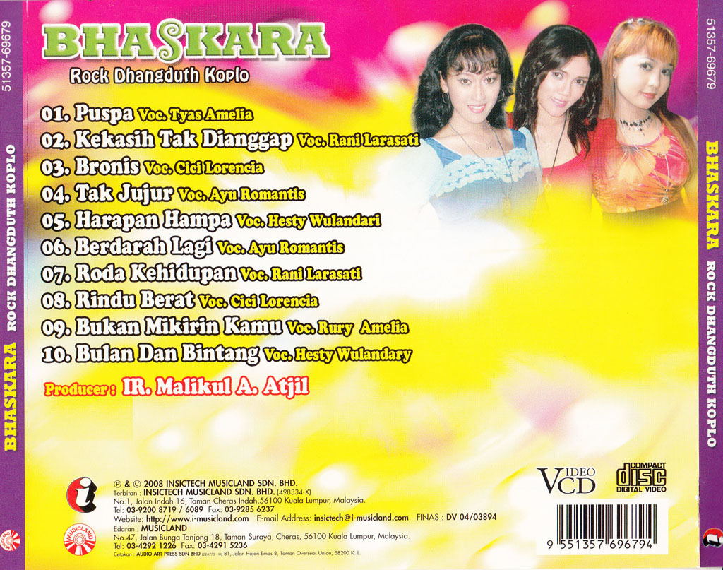 Bhaskara Rock Dhangduth Koplo VCD 69679 (back)