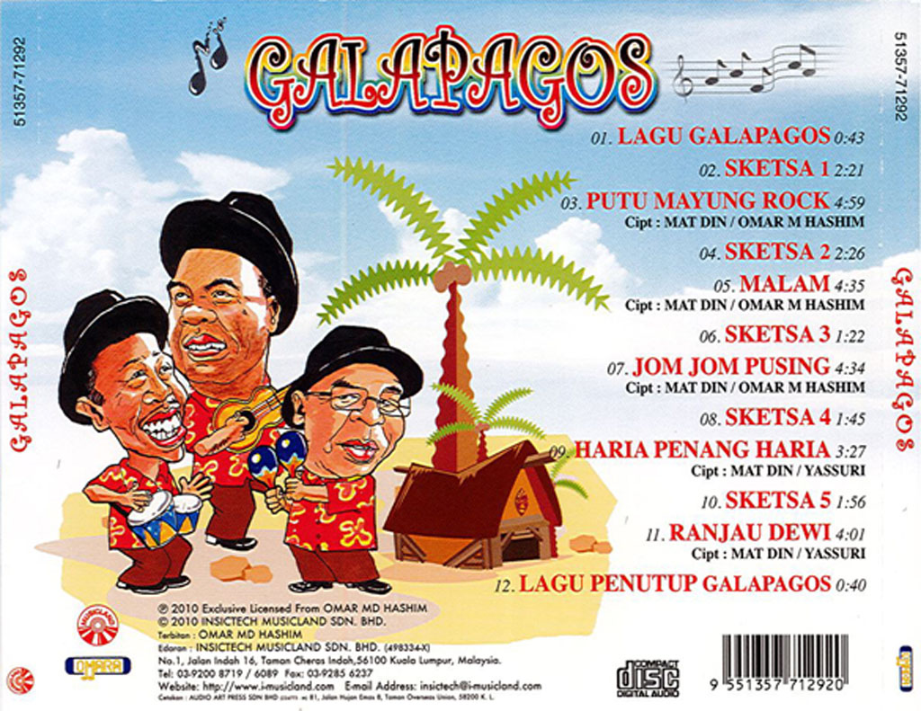 71292 Galapagos - Santai Lawak Pantai (back)