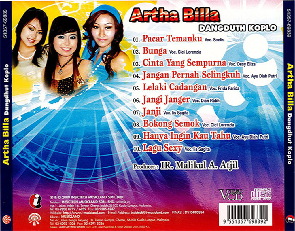 69839 Artha Billa Dangduth Koplo-Pacar Temanku (back)