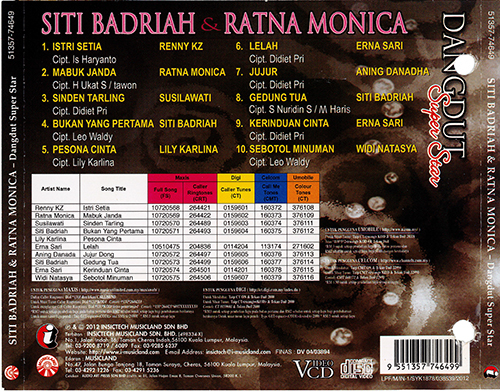 74649 Ratna Monica & Siti Badariah - Dangdut Super Star (back)