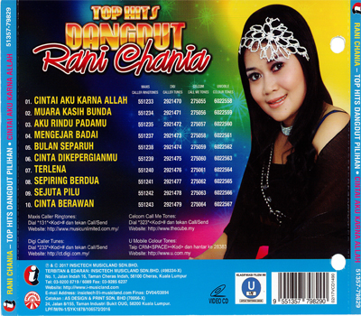 79829 RANI CHANIA - TOP HITS DANGDUT (BACK)