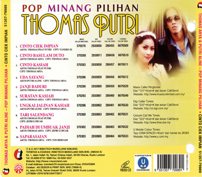 79989 THOMAS A & PUTRI A - POP MINANG PILIHAN (BACK)